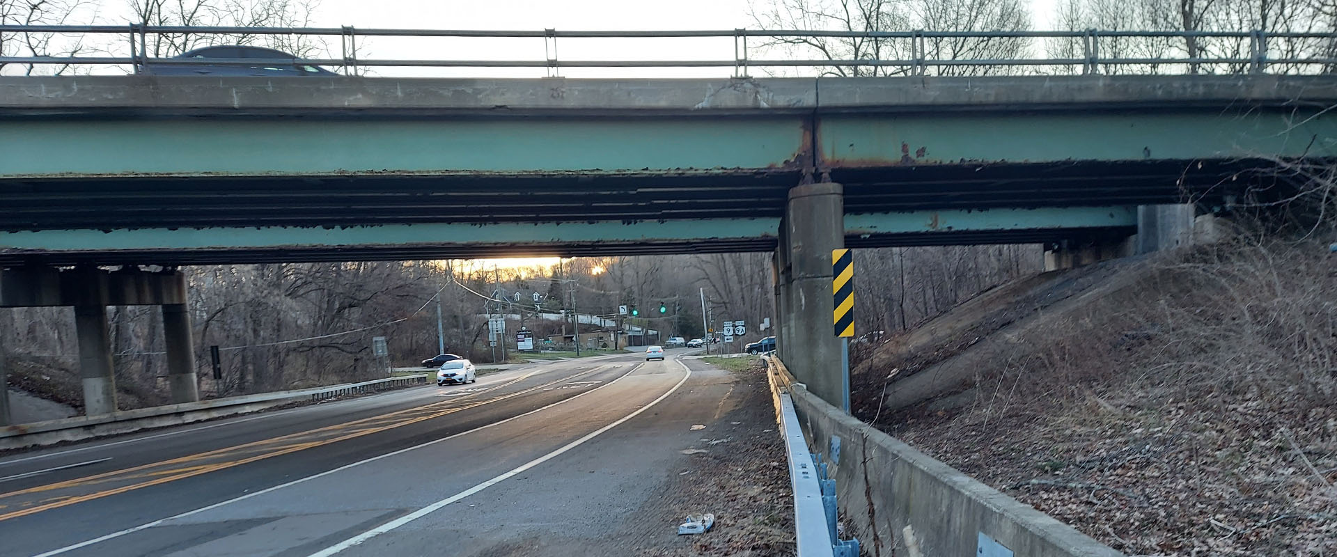 Route 9 over 9A Cortland Before