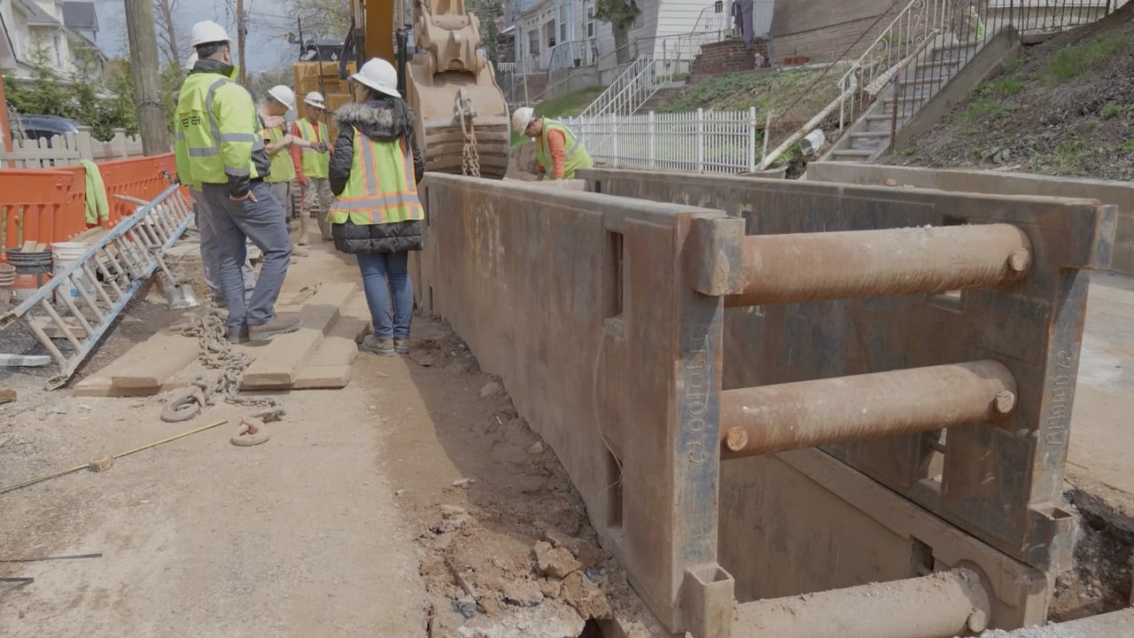 Trench Restoration and Water Main and Sewer Replacement at Three Locations REI